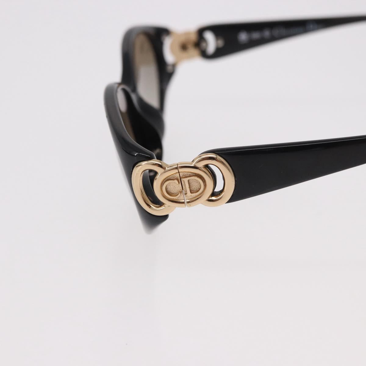 Christian Dior Sunglasses Plastic Black Gold Auth SW2604