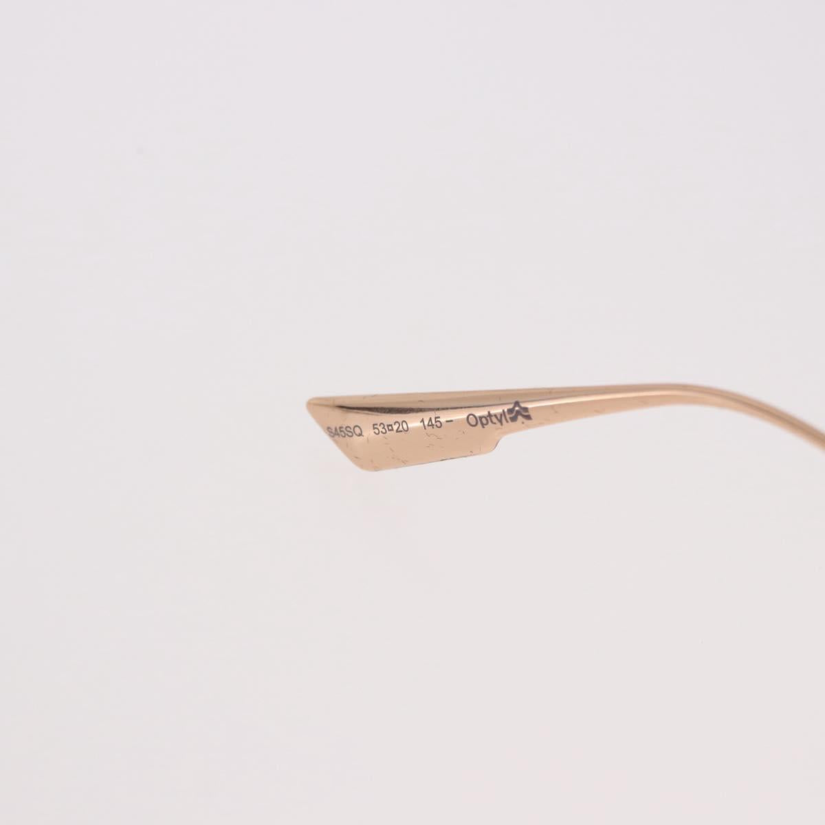 Christian Dior Cat Style Dior 1 Sunglasses Plastic Pink Gold Auth SW2605V