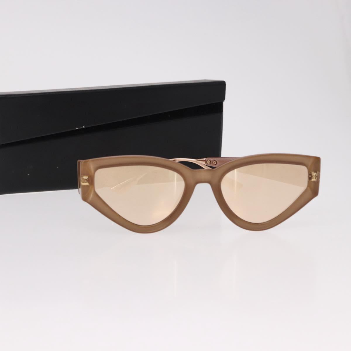 Christian Dior Cat Style Dior 1 Sunglasses Plastic Pink Gold Auth SW2605V