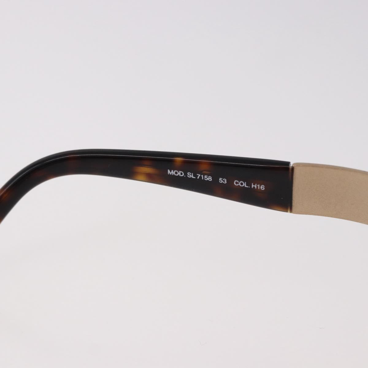 FENDI Sunglasses Metal Gold Tone Brown Auth SW2611
