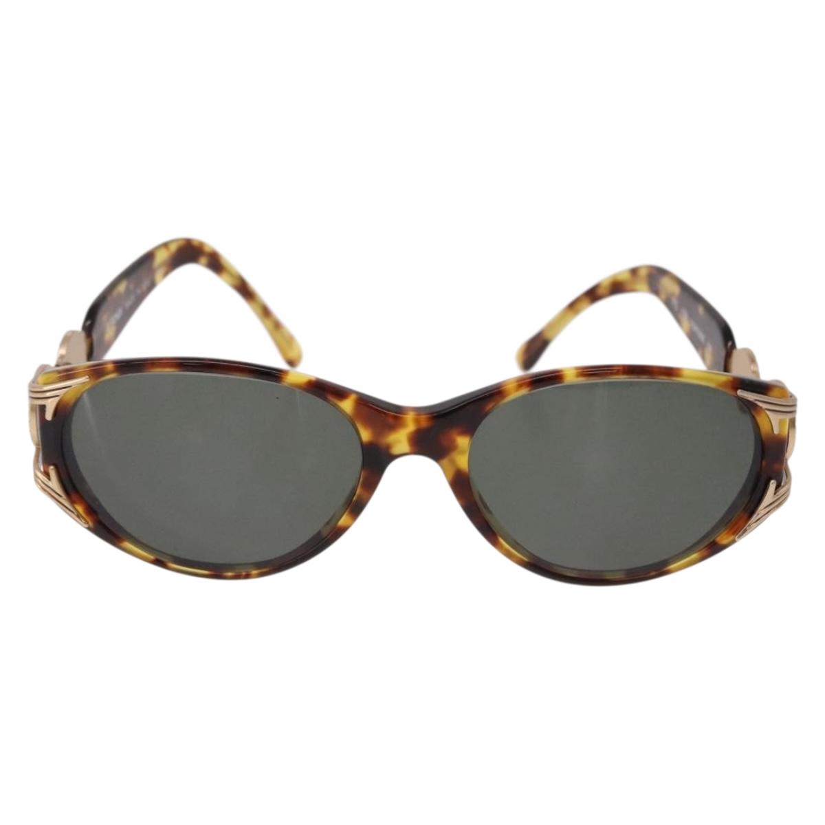 FENDI TORTOISE Sunglasses Plastic Brown Gold Auth SW2612