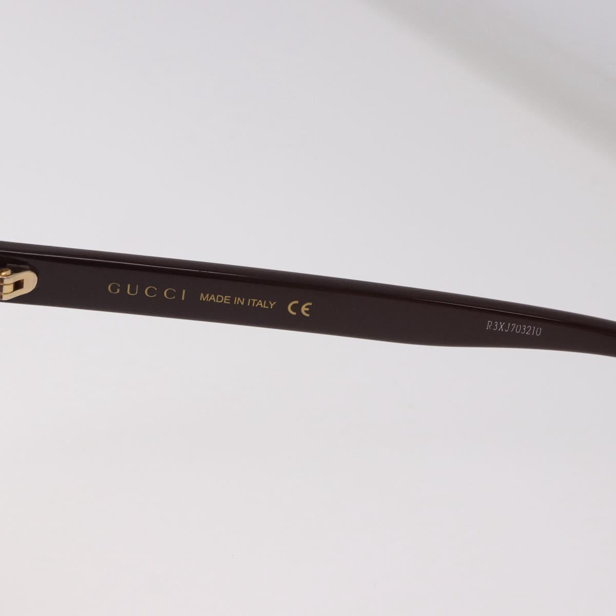 GUCCI GG Marmont Sunglasses Plastic Brown Gold GG0636SK Auth SW2616V