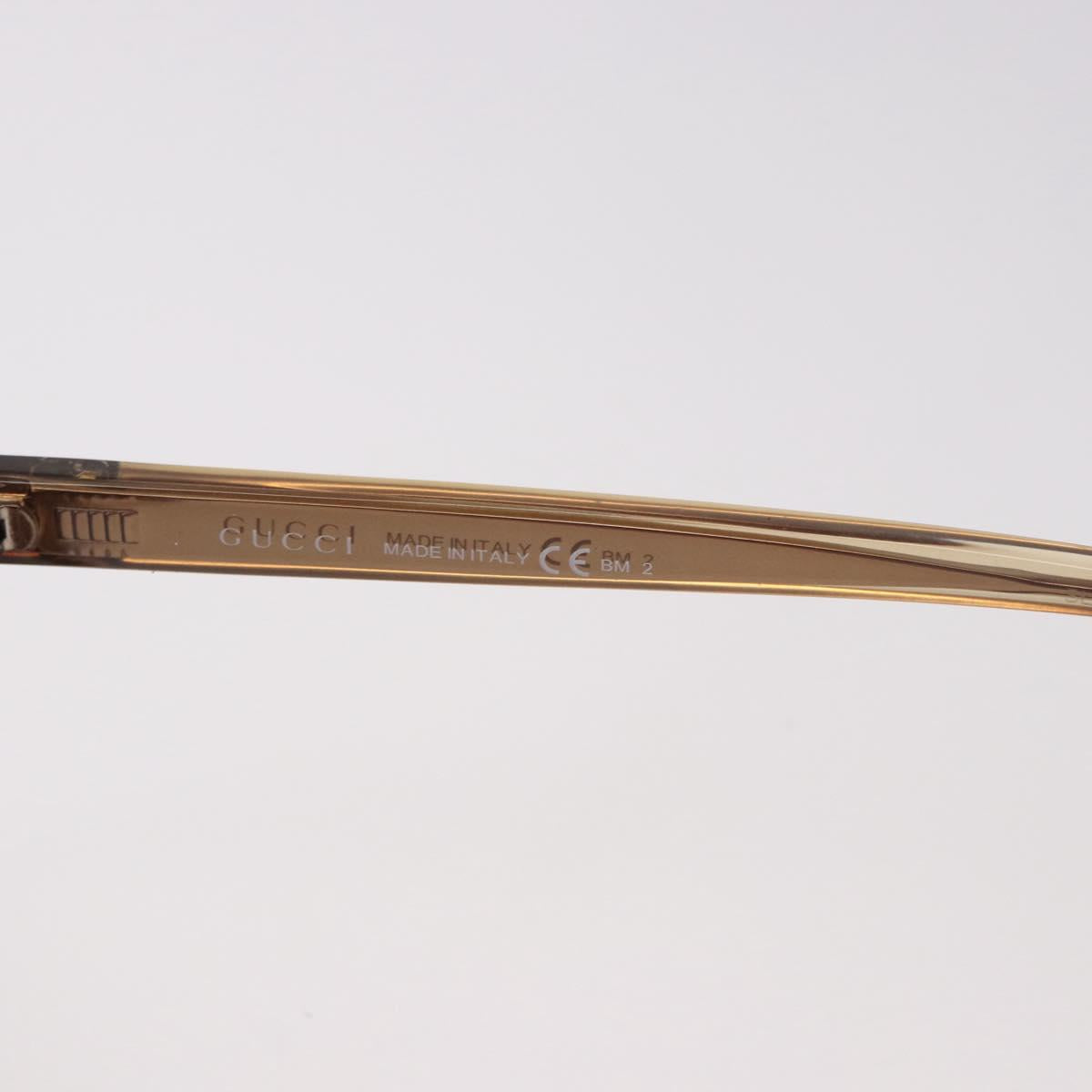 GUCCI Interlocking GG Sunglasses Plastic Brown Gold GG3696/S Auth SW2617