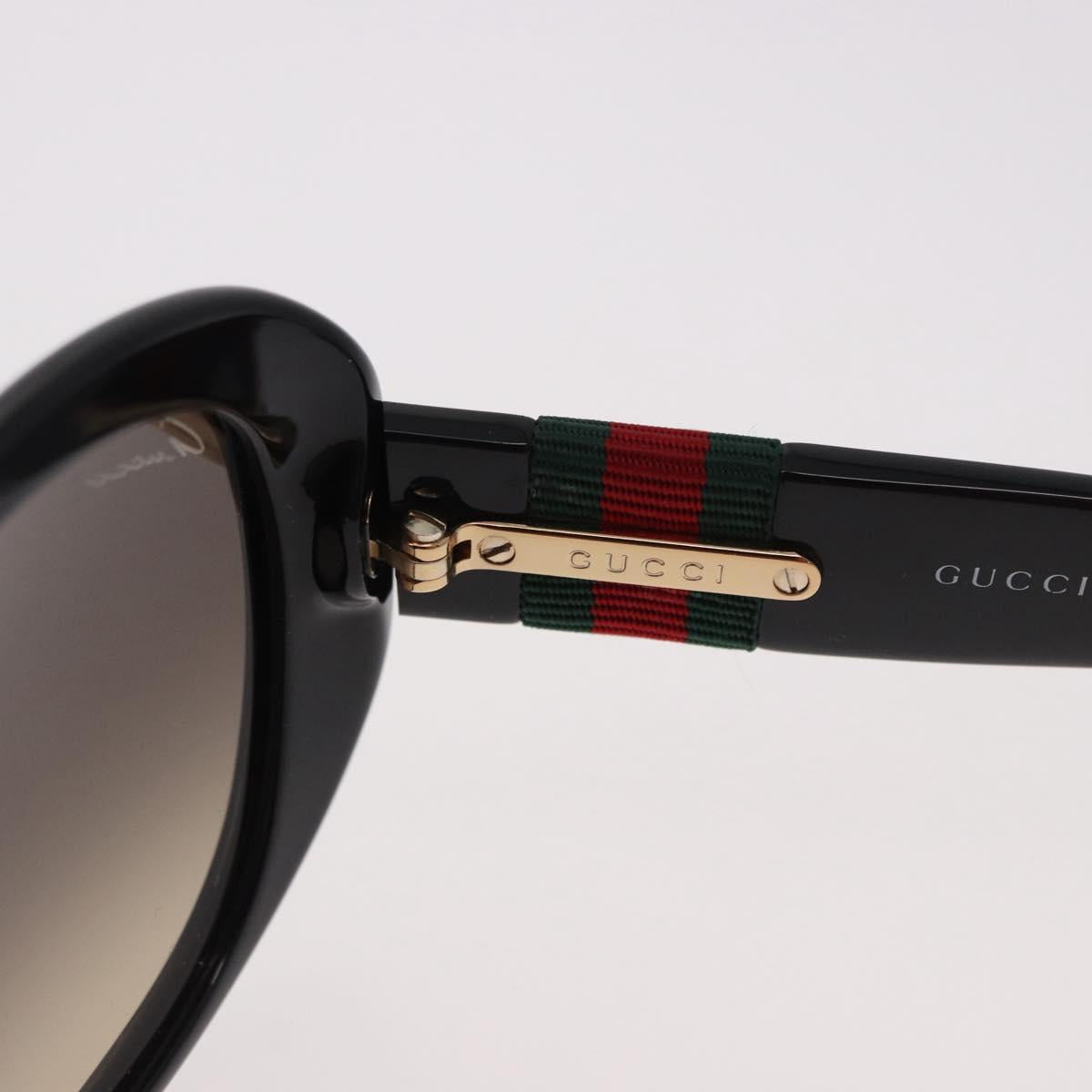 GUCCI Interlocking G Sunglasses Plastic Black Gold Auth SW2618V
