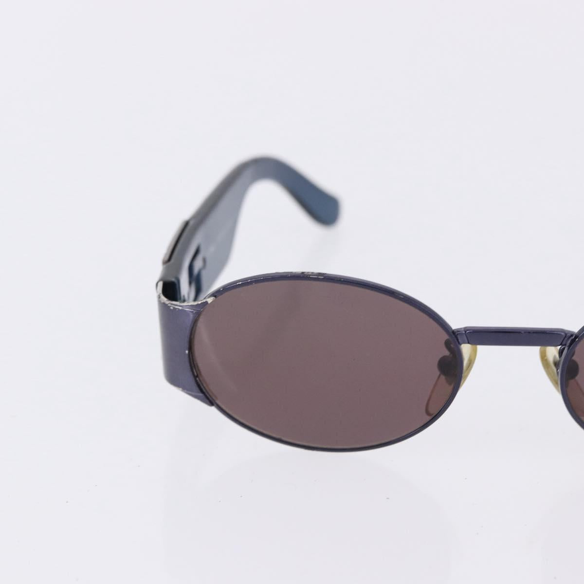 FENDI Sunglasses Plastic Metal 5 Set Black Silver Auth SW2620