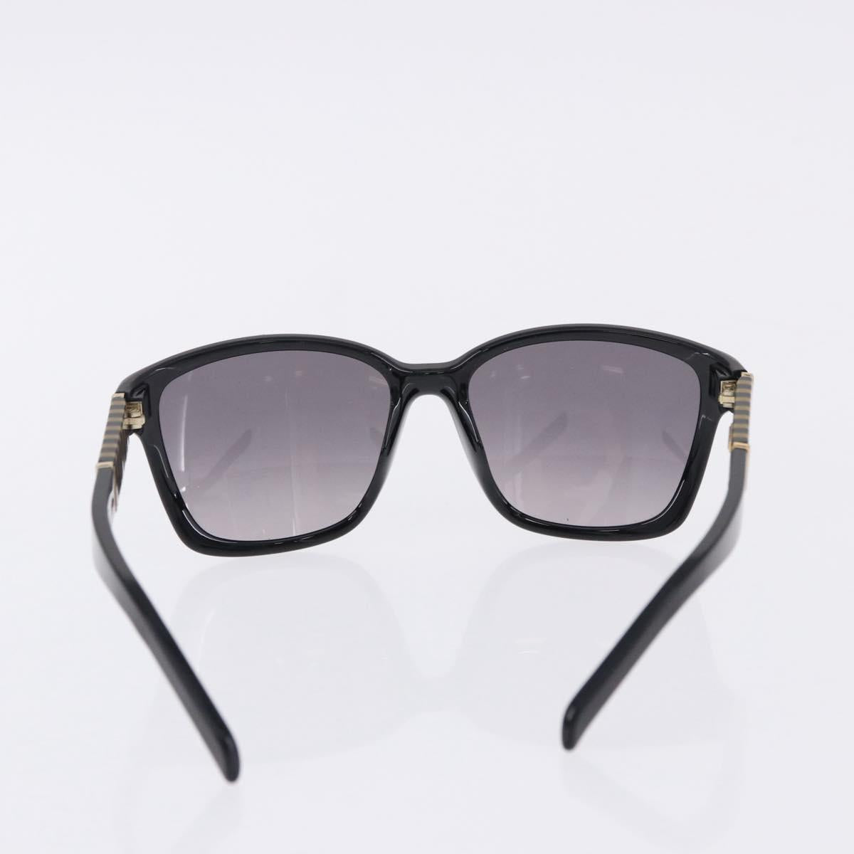 FENDI Sunglasses Plastic Metal 5 Set Black Silver Auth SW2620