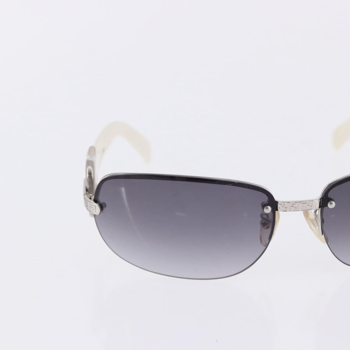FENDI Sunglasses Plastic Metal 5 Set Black Silver Auth SW2620