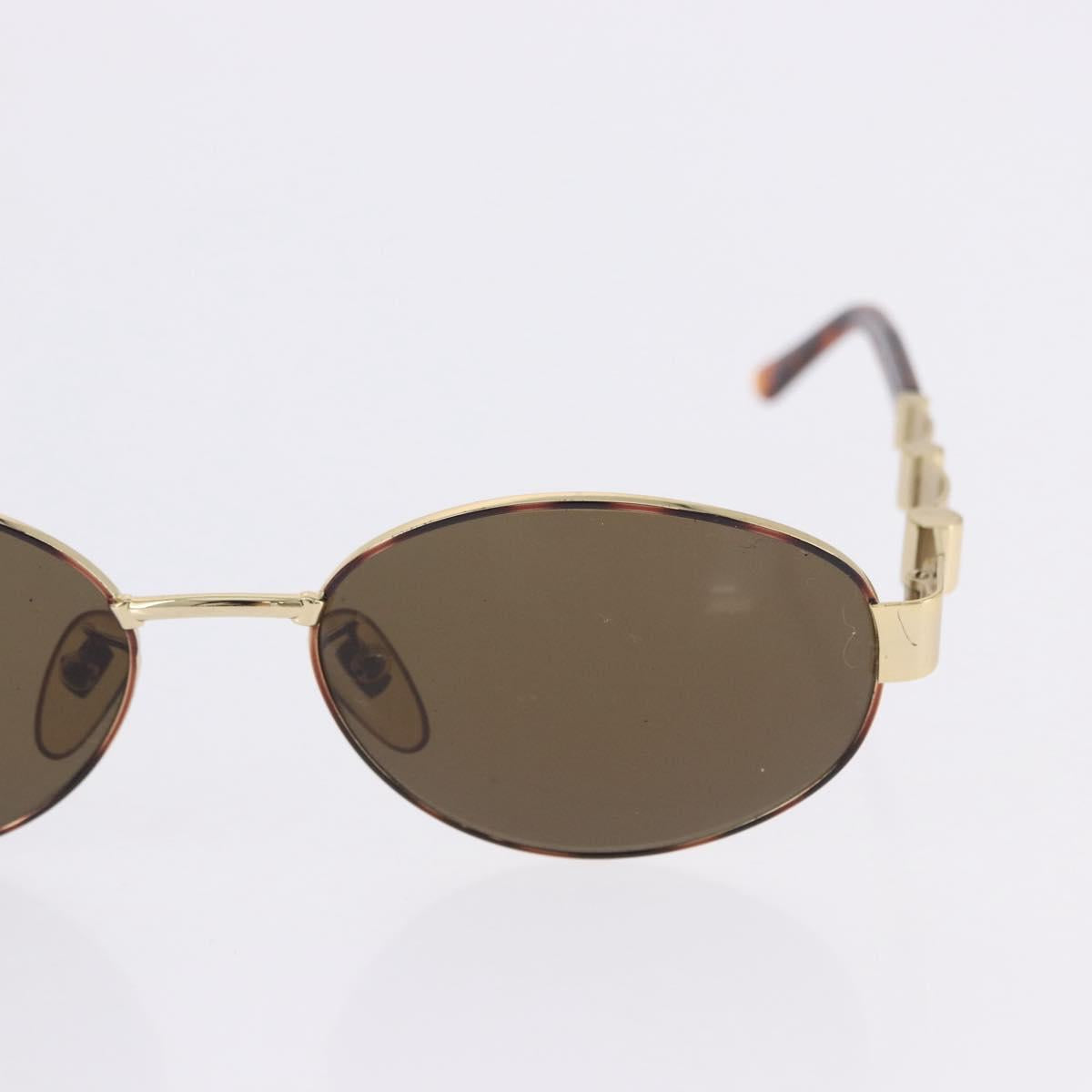 FENDI Sunglasses Plastic Metal 5 Set Black Silver Auth SW2620