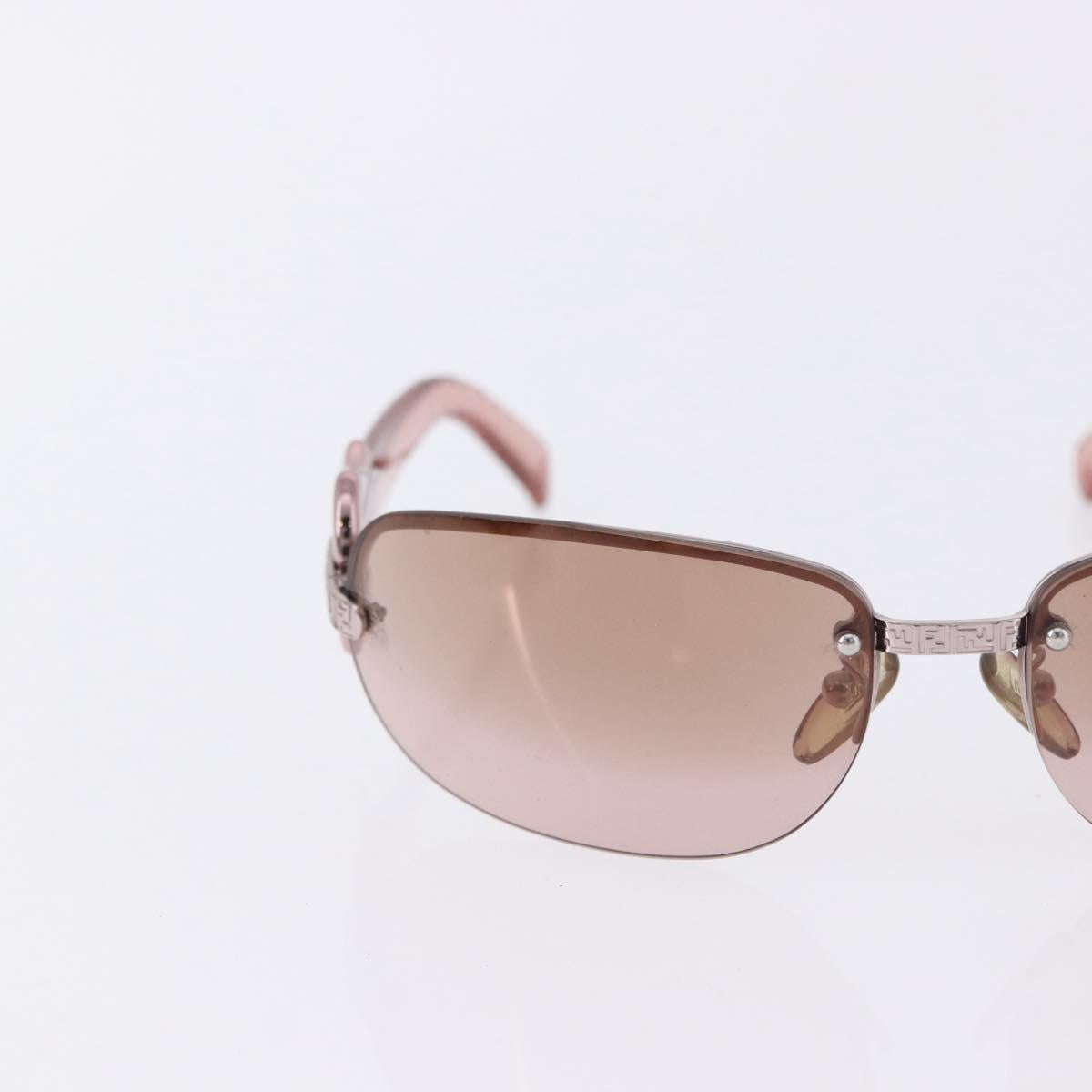 FENDI Sunglasses Plastic Metal 5 Set Black Silver Auth SW2620