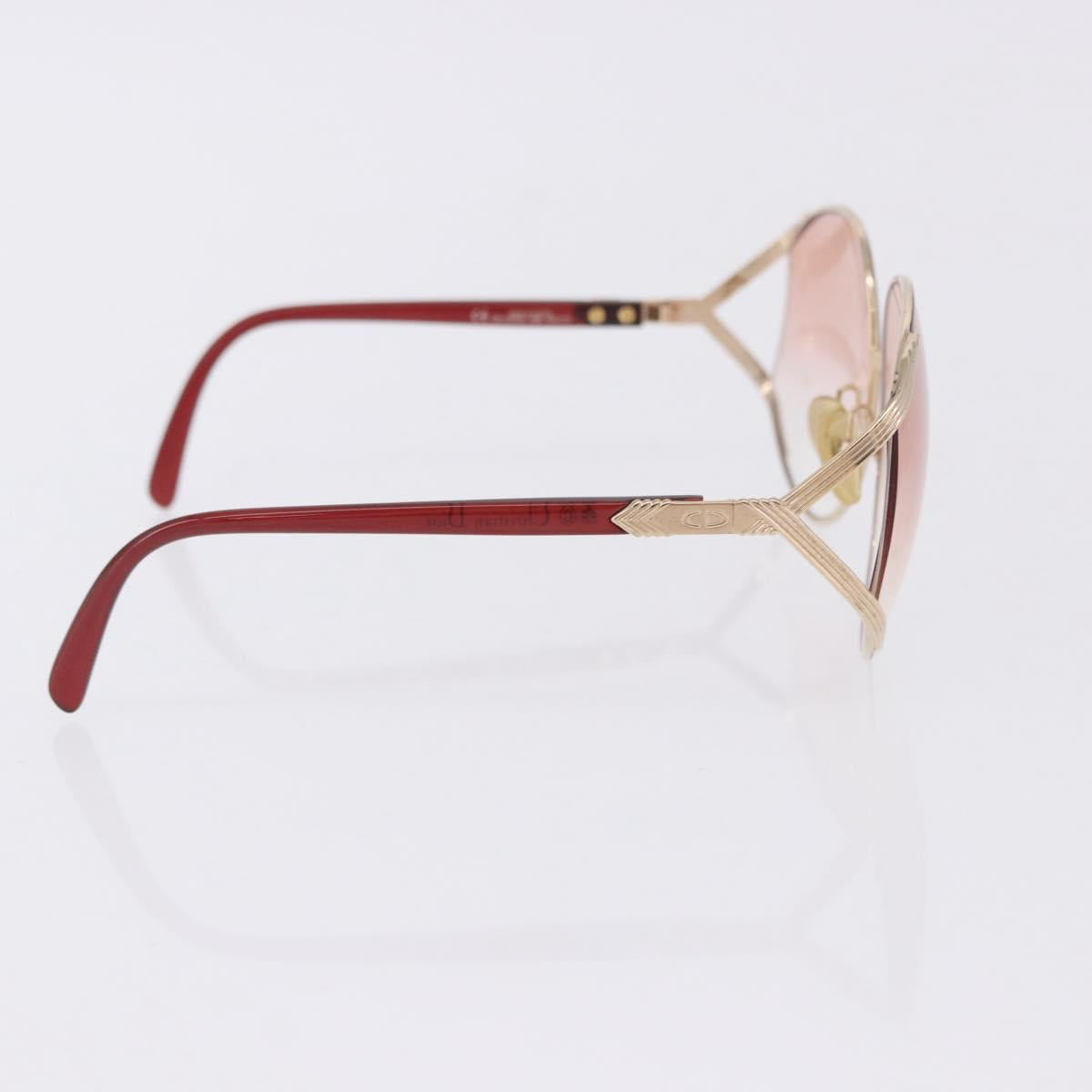 Christian Dior Sunglasses Plastic metal 5 Set Black Gold Auth SW2621