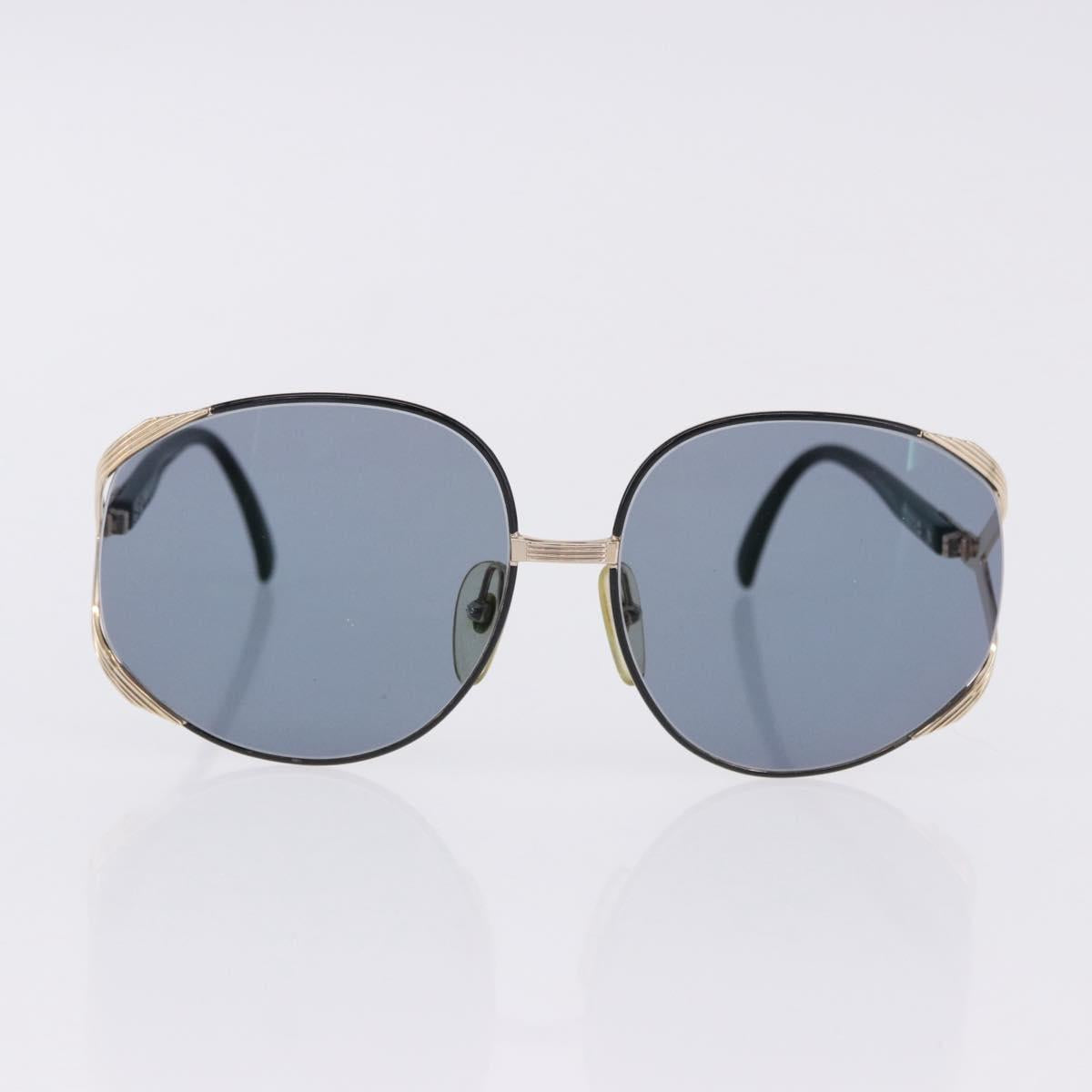 Christian Dior Sunglasses Plastic metal 5 Set Black Gold Auth SW2621