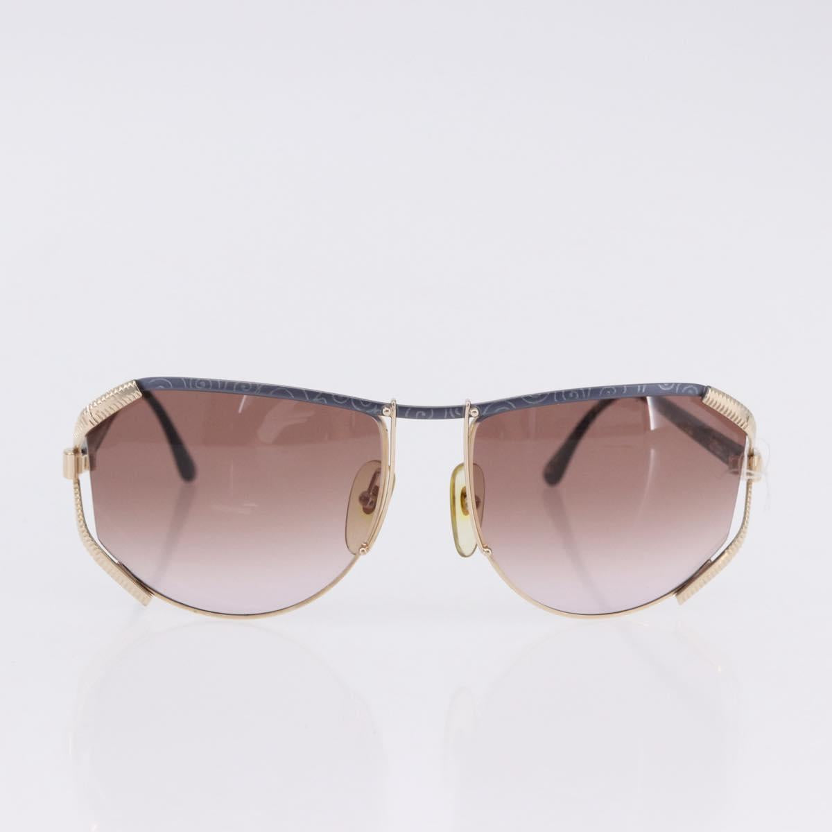 Christian Dior Sunglasses Plastic metal 5 Set Black Gold Auth SW2621