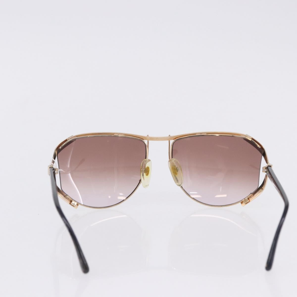 Christian Dior Sunglasses Plastic metal 5 Set Black Gold Auth SW2621