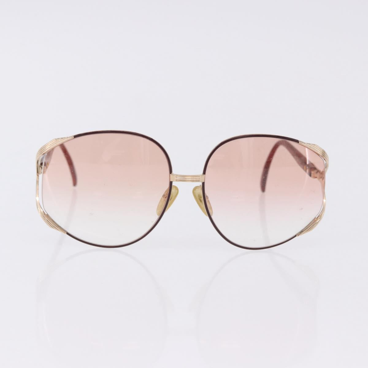 Christian Dior Sunglasses Plastic metal 5 Set Black Gold Auth SW2621