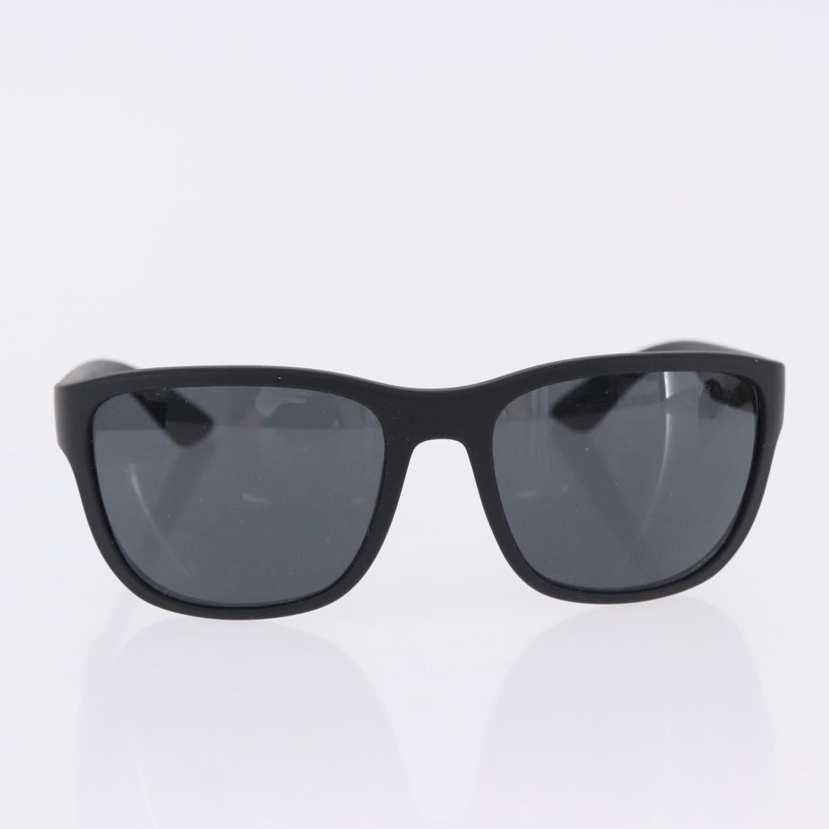 PRADA Sunglasses Plastic Metal 3 Set Black Brown Auth SW2622