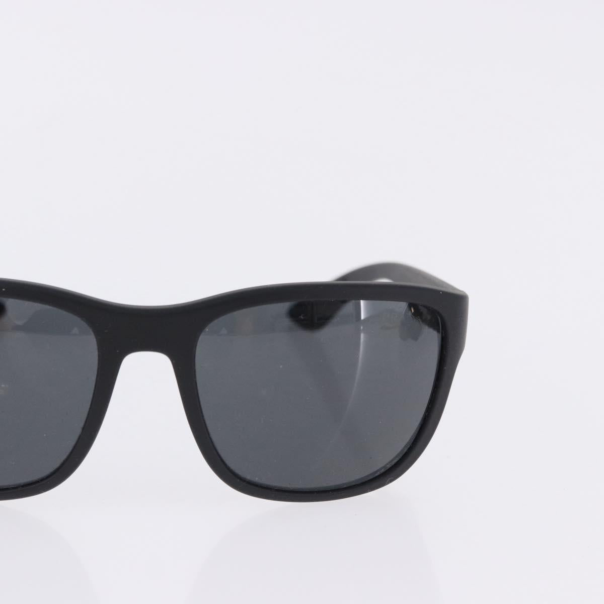 PRADA Sunglasses Plastic Metal 3 Set Black Brown Auth SW2622