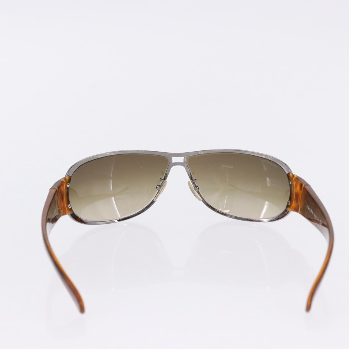 PRADA Sunglasses Plastic Metal 3 Set Black Brown Auth SW2622