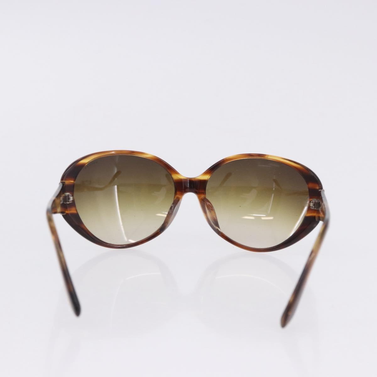 BVLGARI Sunglasses Plastic 3 Set Brown Gold Silver Auth SW2623