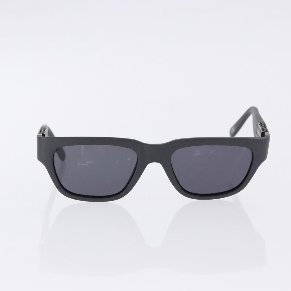 VERSACE Sunglasses Plastic Metal 4 Set Black Gold Auth SW2624