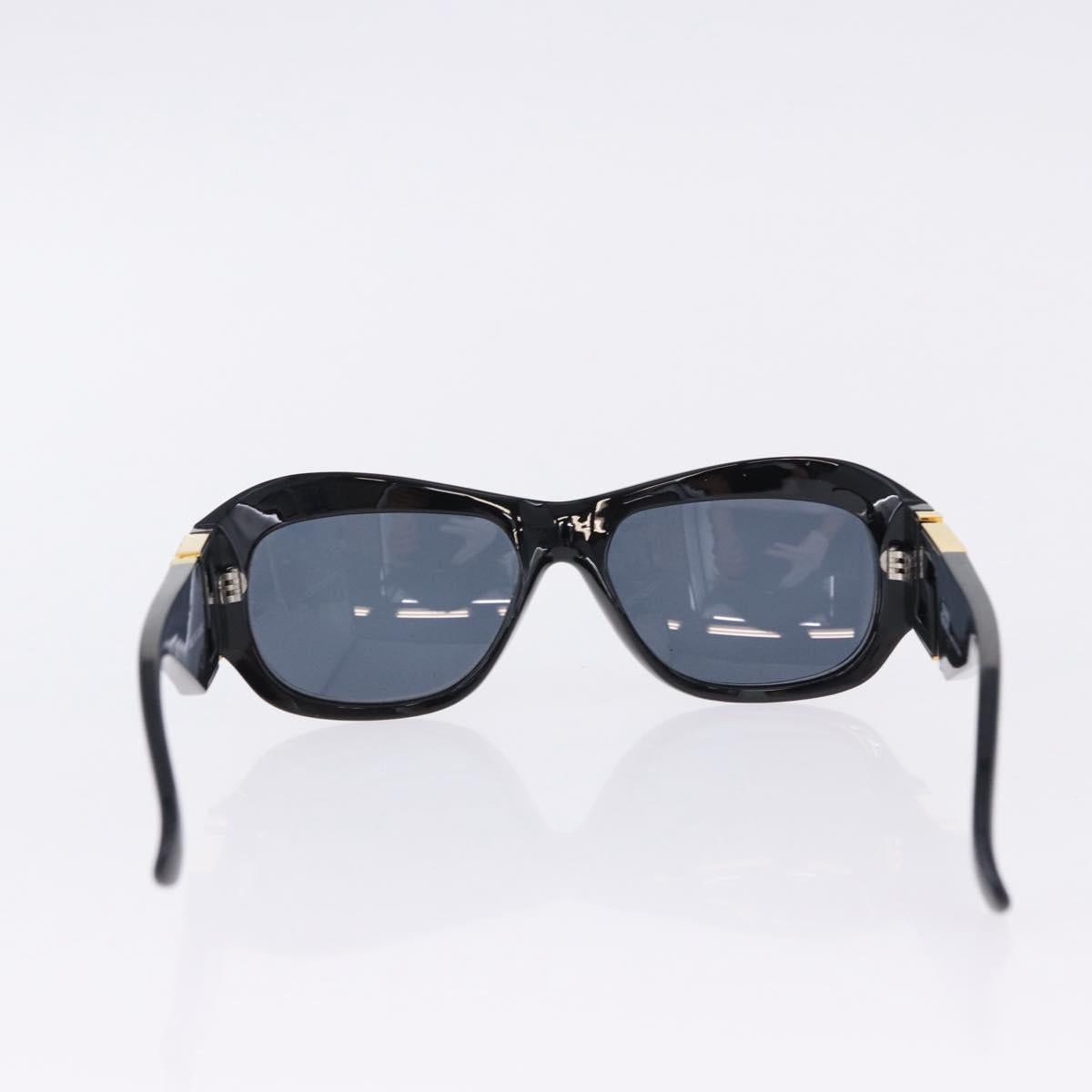 VERSACE Sunglasses Plastic Metal 4 Set Black Gold Auth SW2624