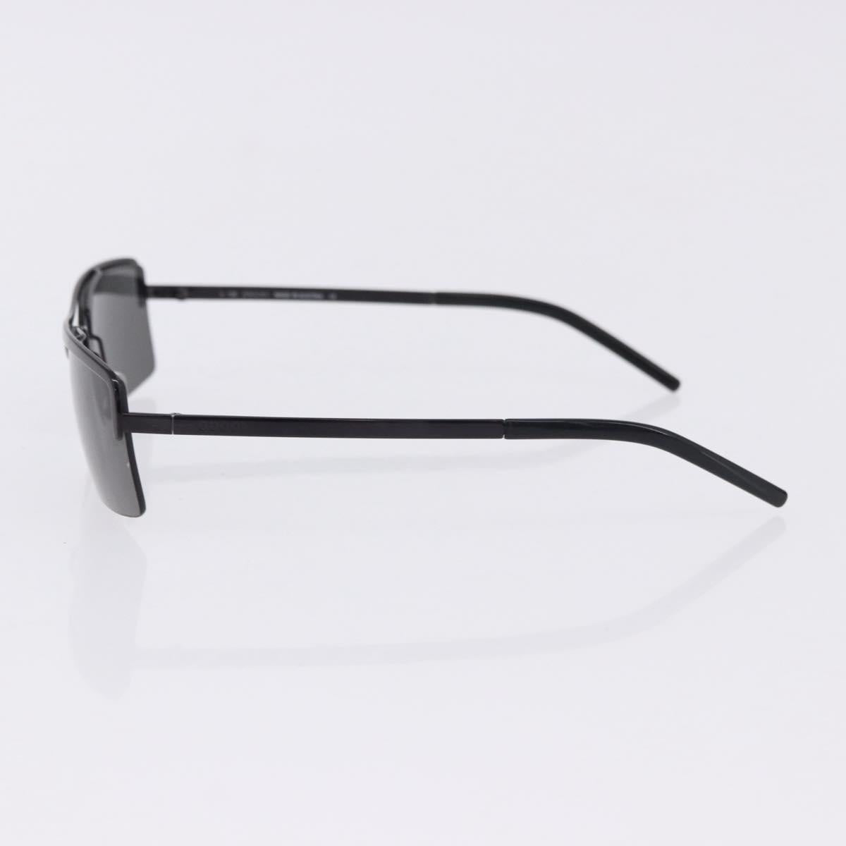 GUCCI Sunglasses Metal Plastic 3 Set Black Gold Auth SW2625