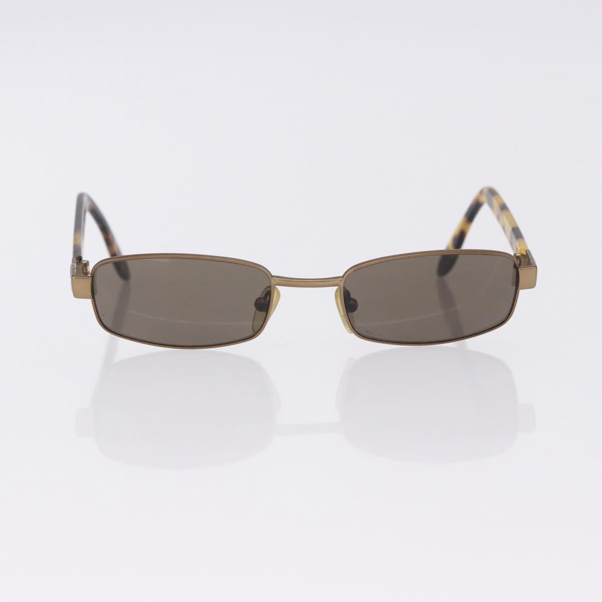 GUCCI Sunglasses Metal Plastic 3 Set Black Gold Auth SW2625