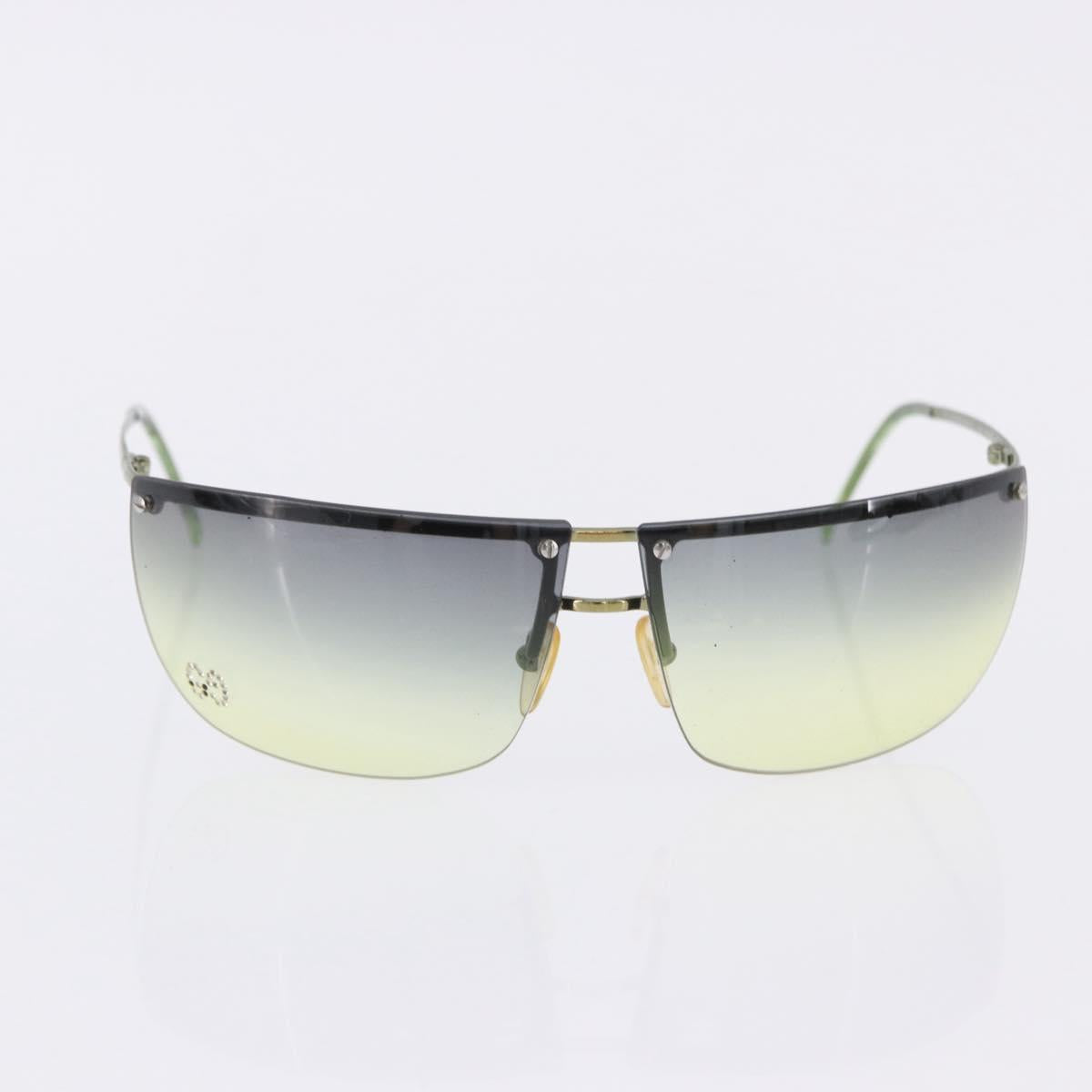 GUCCI Sunglasses Metal Plastic 3 Set Black Gold Green Auth SW2626