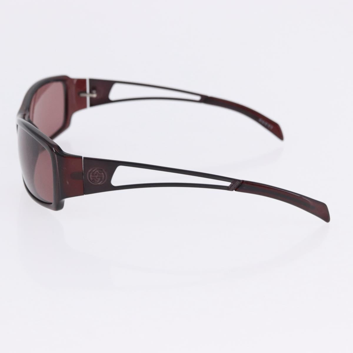 GUCCI Sunglasses Metal Plastic 3 Set Silver Brown Auth SW2628