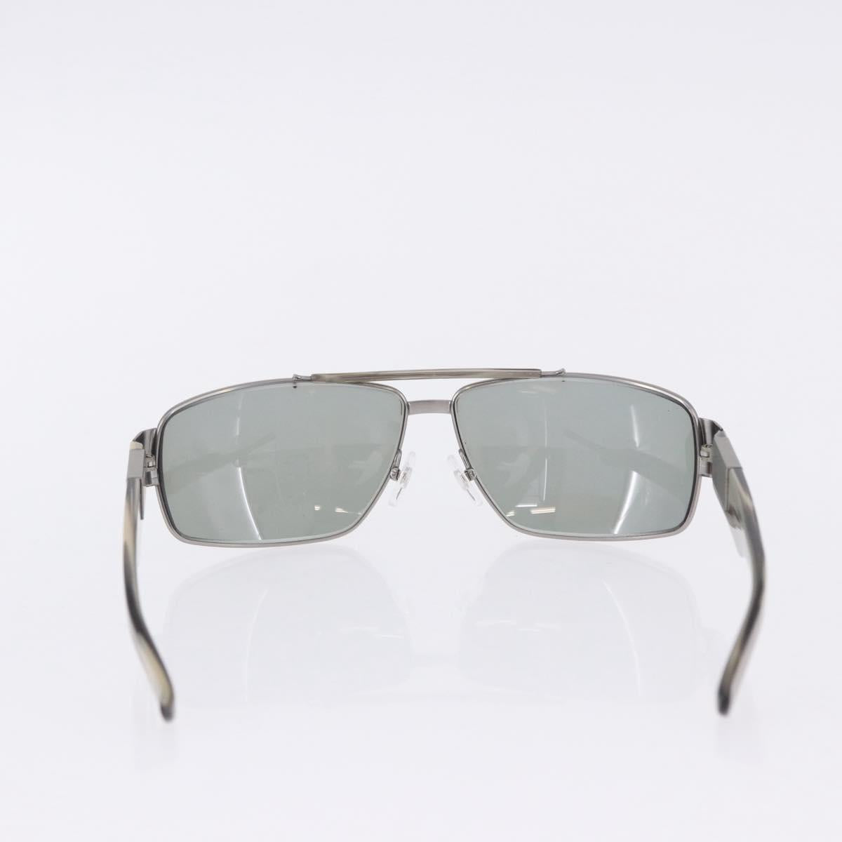 GUCCI Sunglasses Metal Plastic 3 Set Silver Brown Auth SW2628