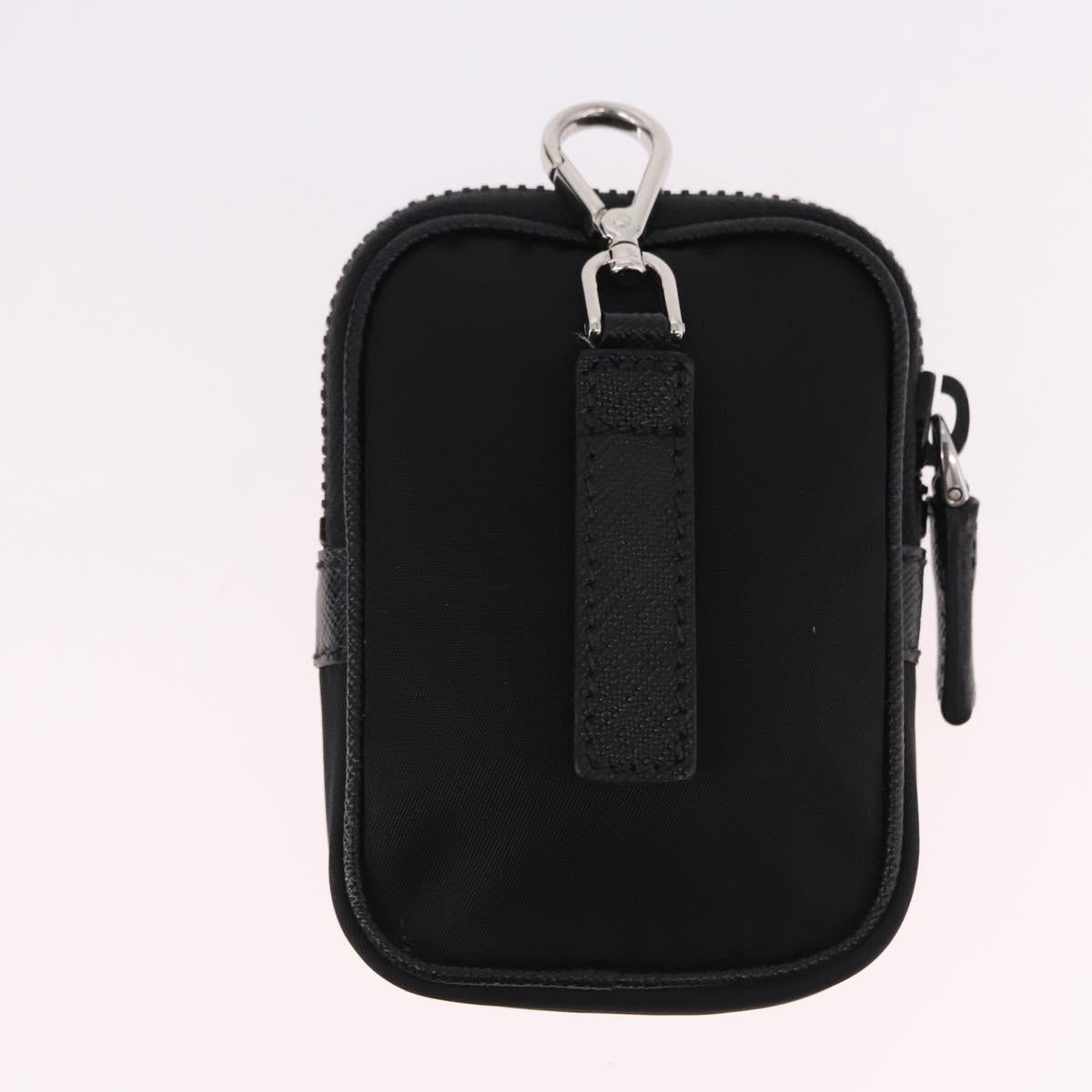 PRADA Shoulder Bag Nylon Black Silver Auth SW2637SAM