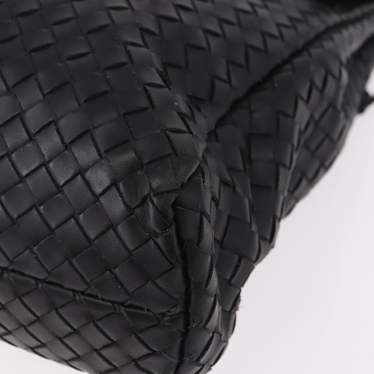 BOTTEGA VENETA INTRECCIATO Briefcase Leather Black 113095 Auth SW2642V