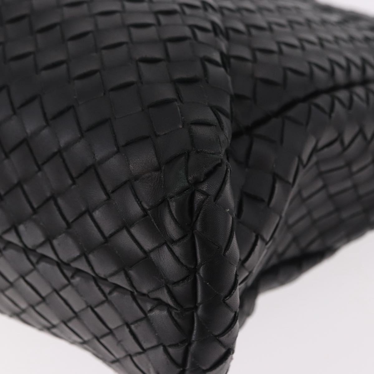 BOTTEGA VENETA INTRECCIATO Briefcase Leather Black 113095 Auth SW2642V