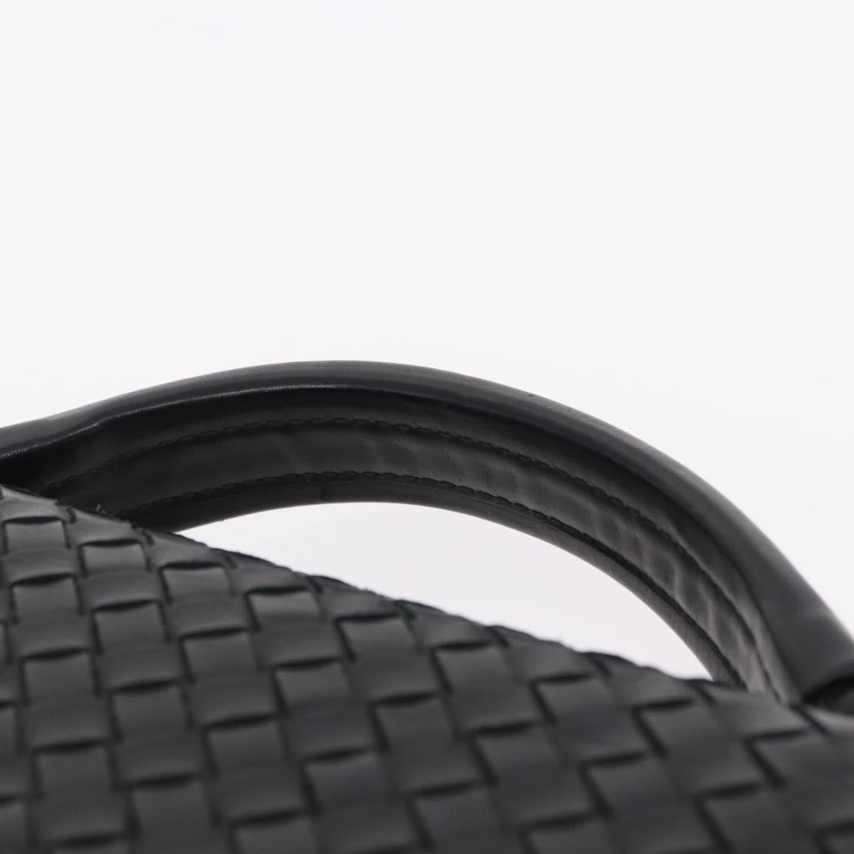 BOTTEGA VENETA INTRECCIATO Briefcase Leather Black 113095 Auth SW2642V