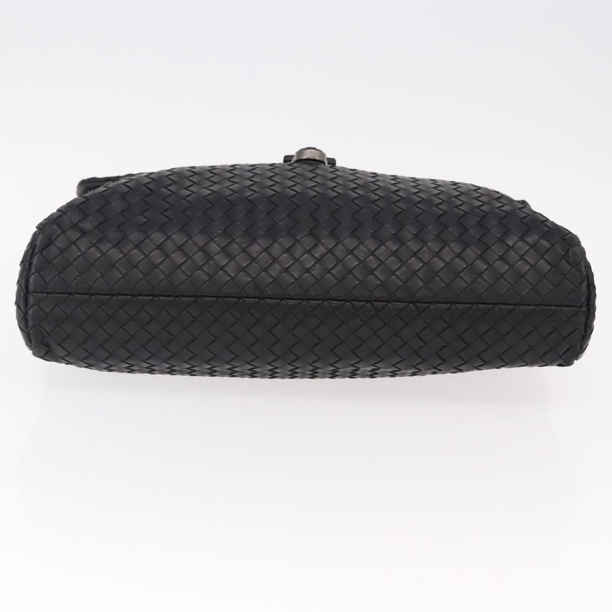 BOTTEGA VENETA INTRECCIATO Briefcase Leather Black 113095 Auth SW2642V