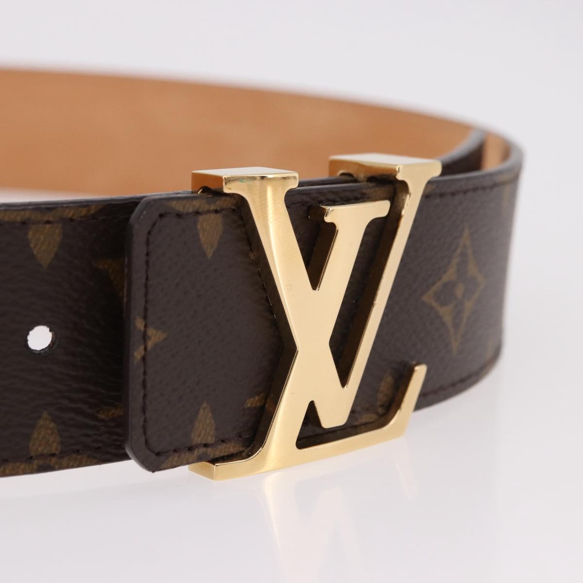 LOUIS VUITTON Monogram Ceinture LV Initials Belt LV Auth SW2646M