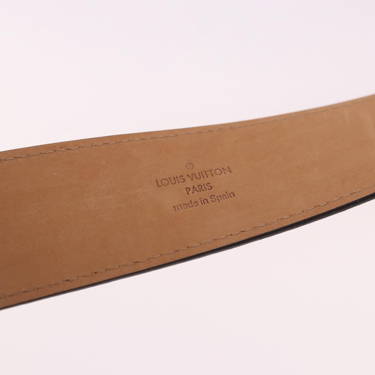 LOUIS VUITTON Monogram Ceinture LV Initials Belt LV Auth SW2646M