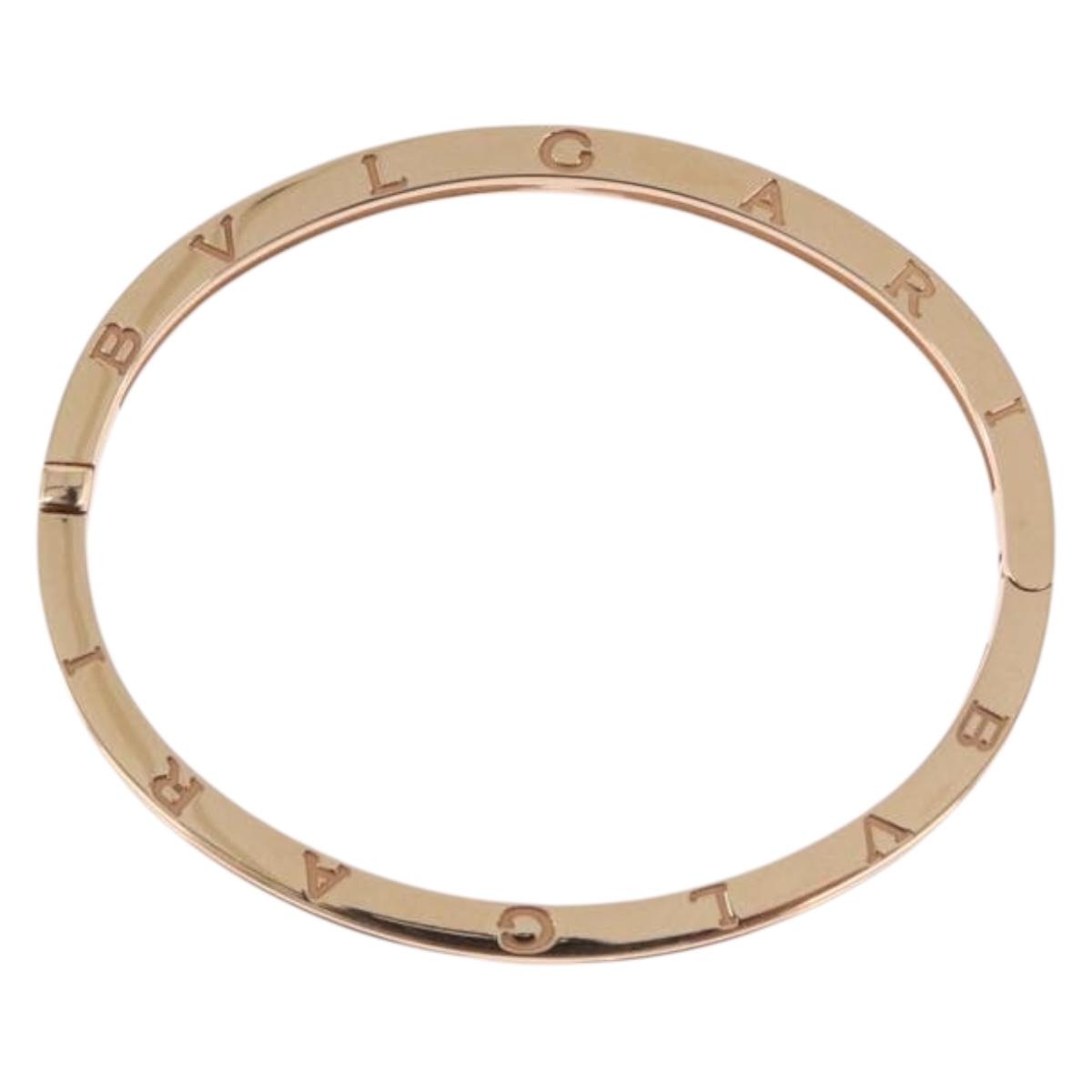 BVLGARI P-Zero One S Bracelet 750PG 26.18g Gold White Auth SW2647SM