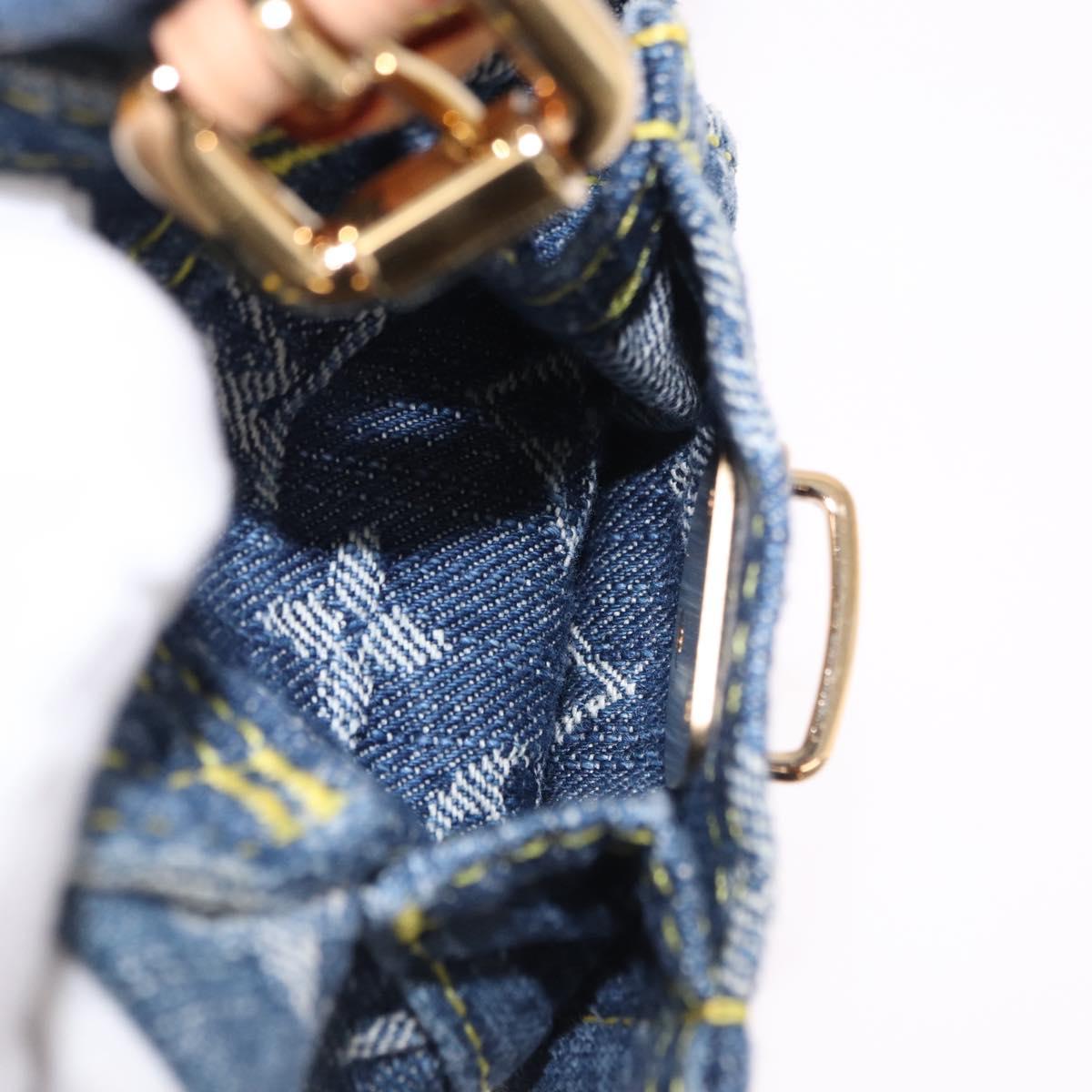 LOUIS VUITTON Monogram Denim Sac A Dos PM Backpack Blue LV Auth SW2648SM
