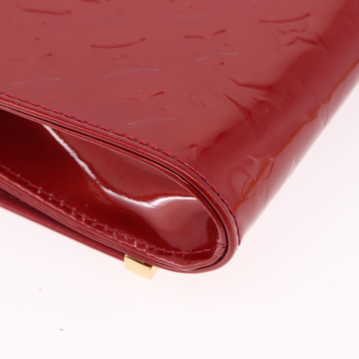 LOUIS VUITTON Monogram Vernis Clutch Ana Pomme D'amour M90095 LV Auth SW2650M