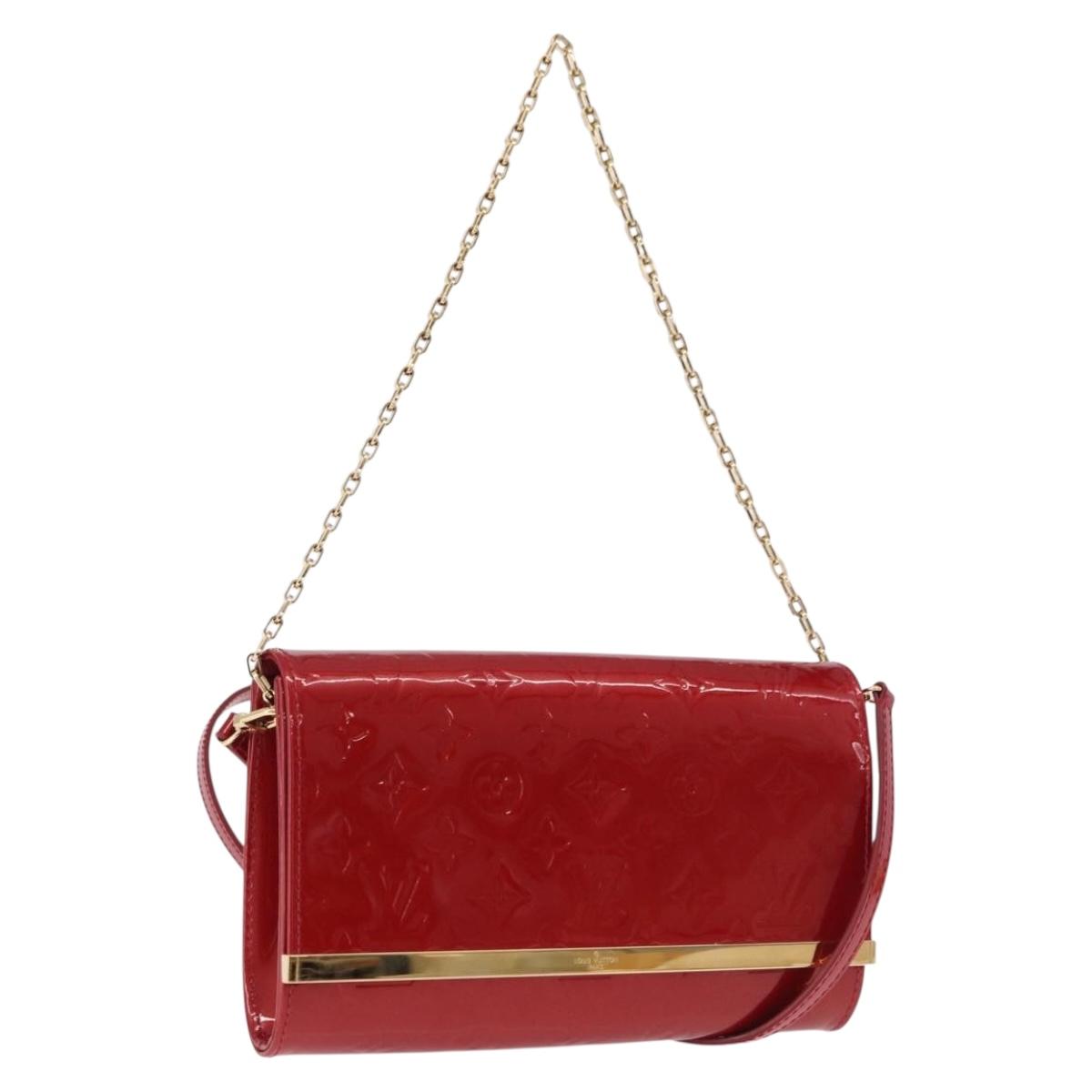 LOUIS VUITTON Monogram Vernis Clutch Ana Pomme D'amour M90095 LV Auth SW2650M