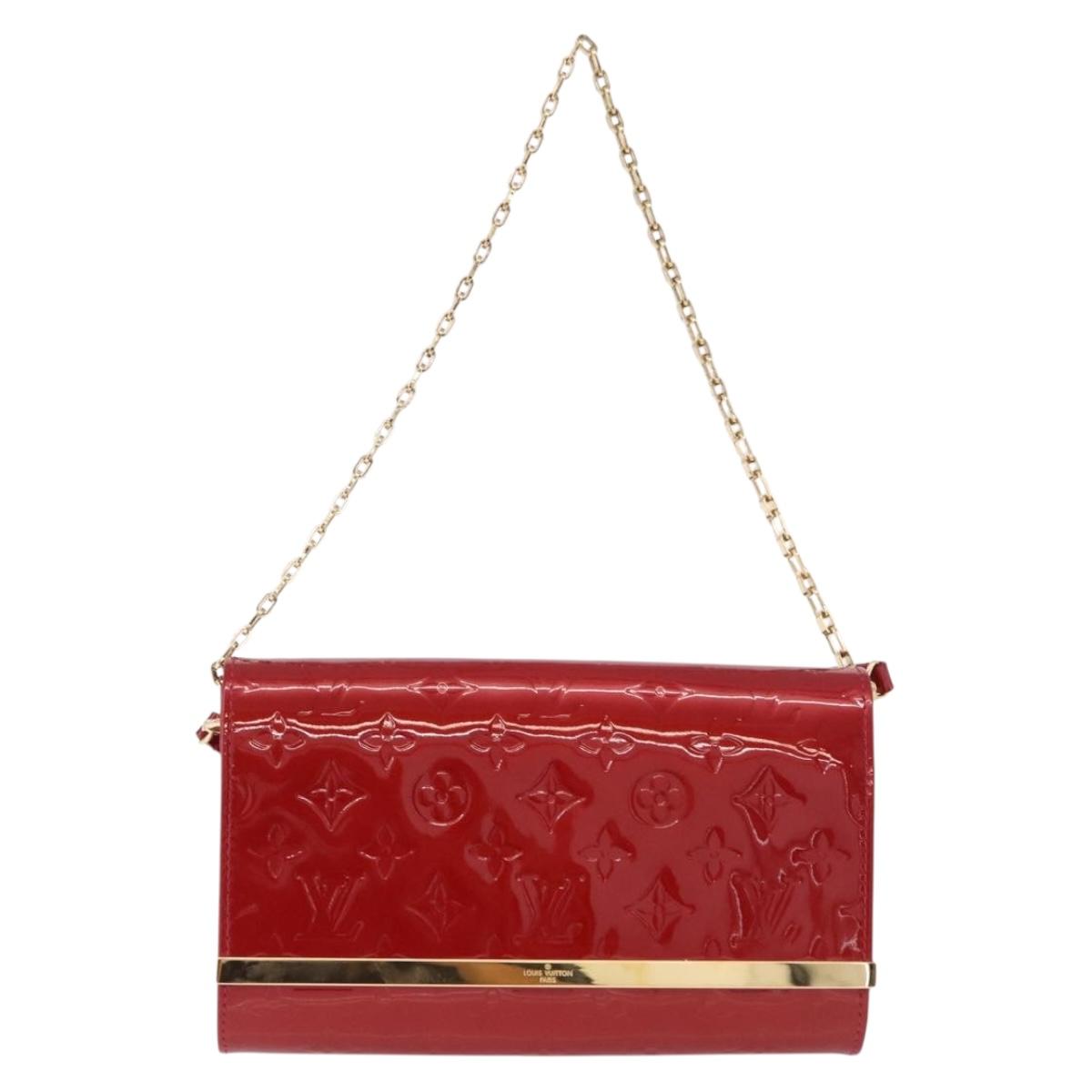 LOUIS VUITTON Monogram Vernis Clutch Ana Pomme D'amour M90095 LV Auth SW2650M