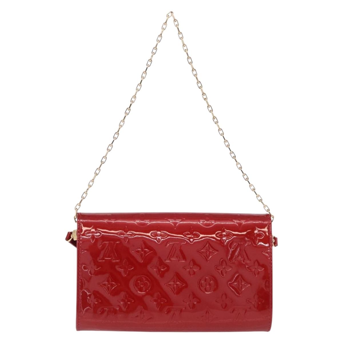 LOUIS VUITTON Monogram Vernis Clutch Ana Pomme D'amour M90095 LV Auth SW2650M