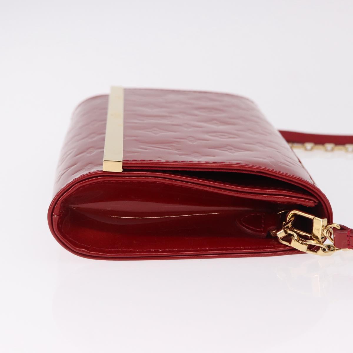 LOUIS VUITTON Monogram Vernis Clutch Ana Pomme D'amour M90095 LV Auth SW2650M