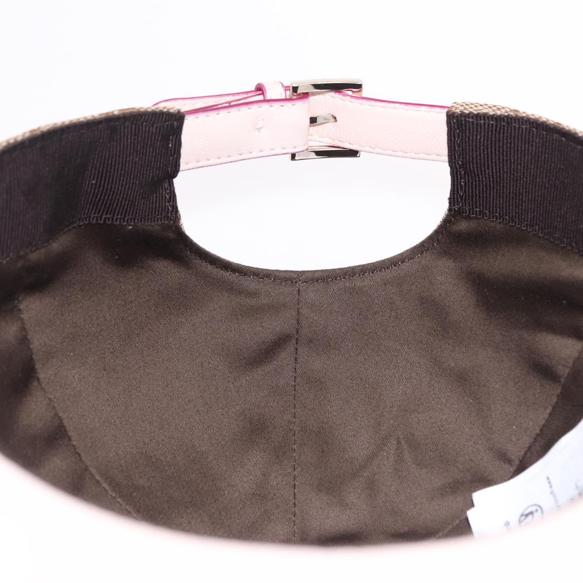 GUCCI GG Canvas Yuko Higuchi Baseball Cap Beige Pink Auth SW2657SM
