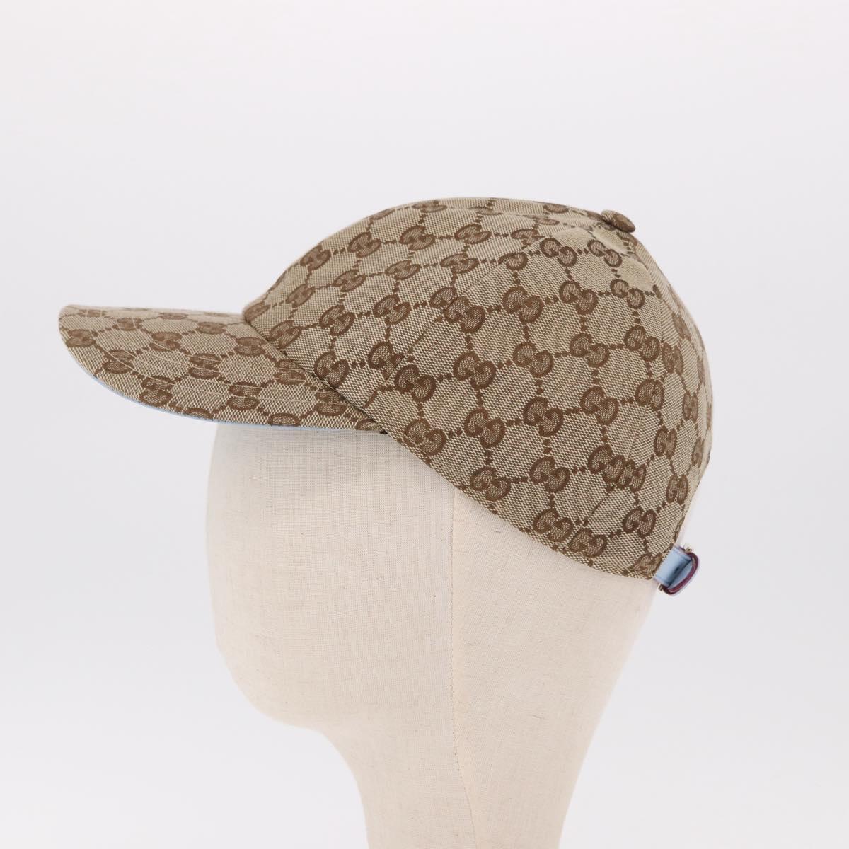 GUCCI GG Canvas Yuko Higuchi Baseball Cap Beige Light Blue Auth SW2658SM