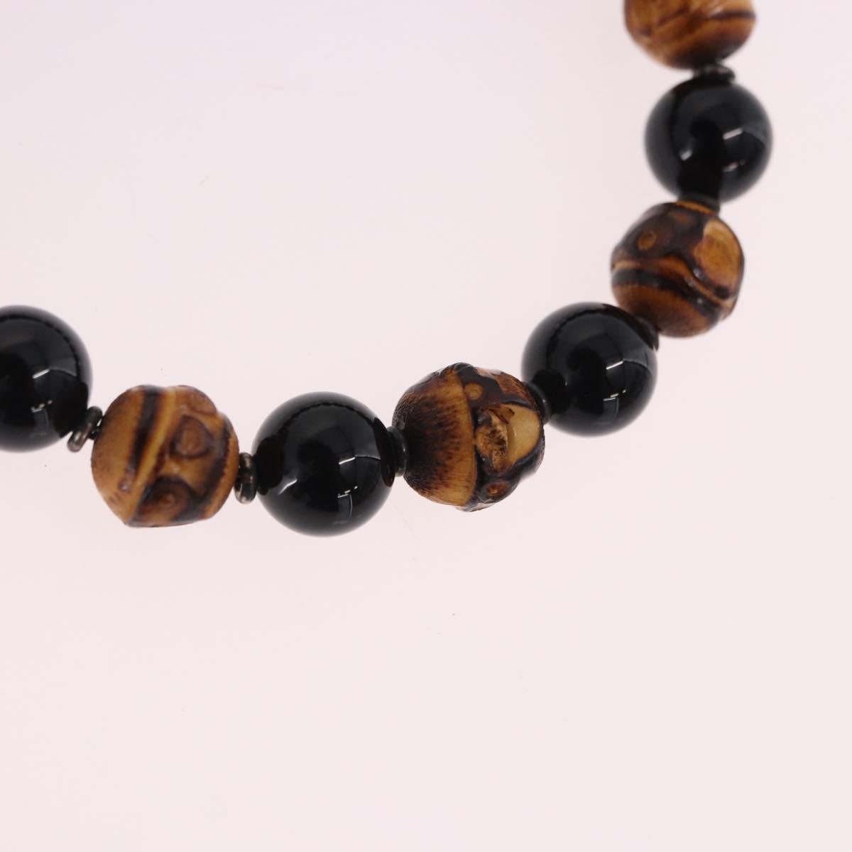 GUCCI Beads Bracelet Metal Multicolor Silver Auth SW2659M
