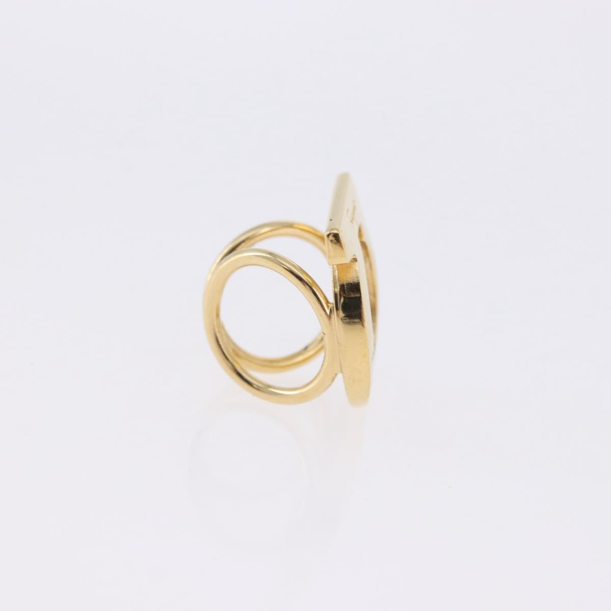 Salvatore Ferragamo Pierce Brooch Ring Metal 5 Set Gold Silver Auth SW2660