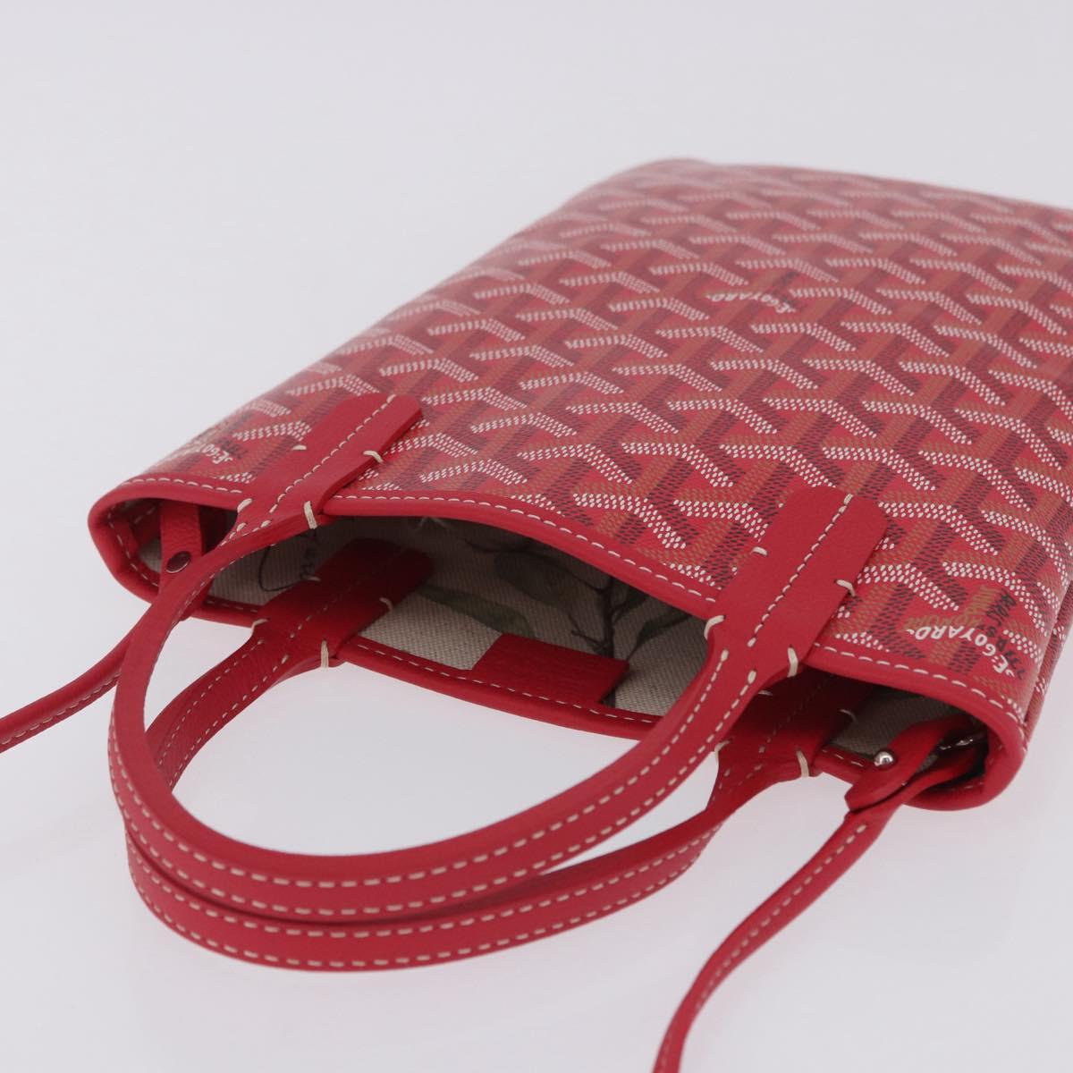 GOYARD Herringbone 2025 Only Poitiers Bag Bag PVC 2way Red Auth SW2665SM