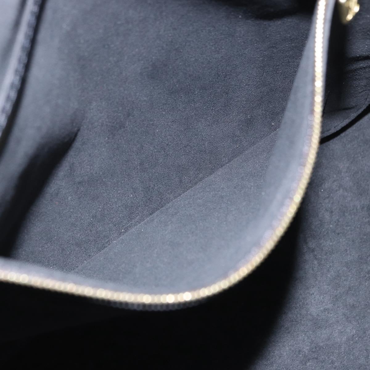 LOUIS VUITTON Monogram Game On Neverfull MM Tote Bag Black M57483 Auth SW2669SM