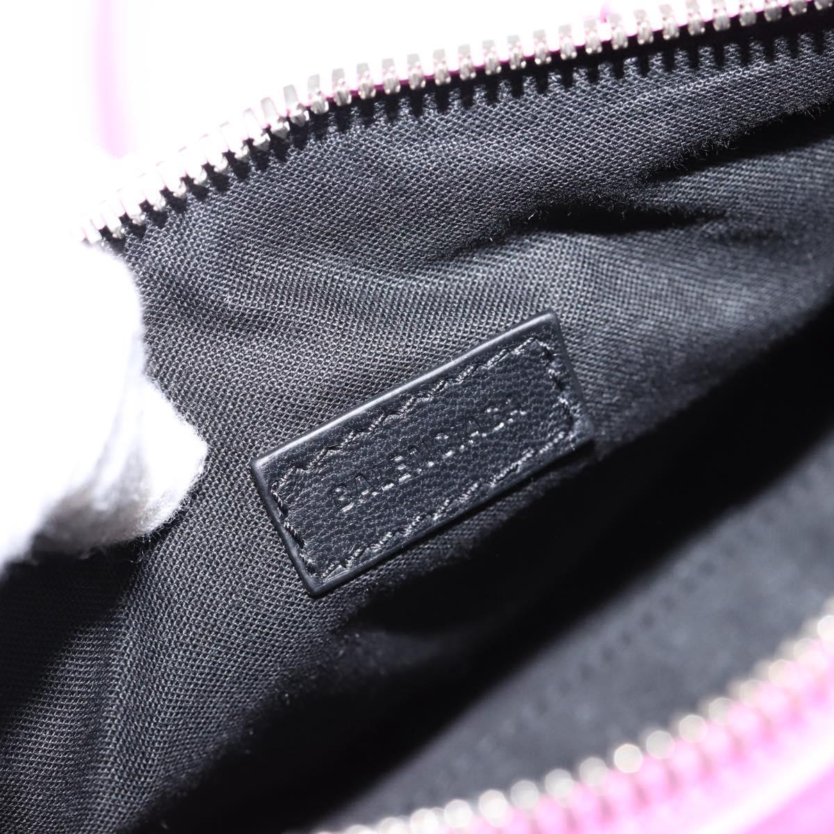 BALENCIAGA Le Cagole Nano Duffel Bag Leather 2way Pink 792599 Auth SW2670SAM